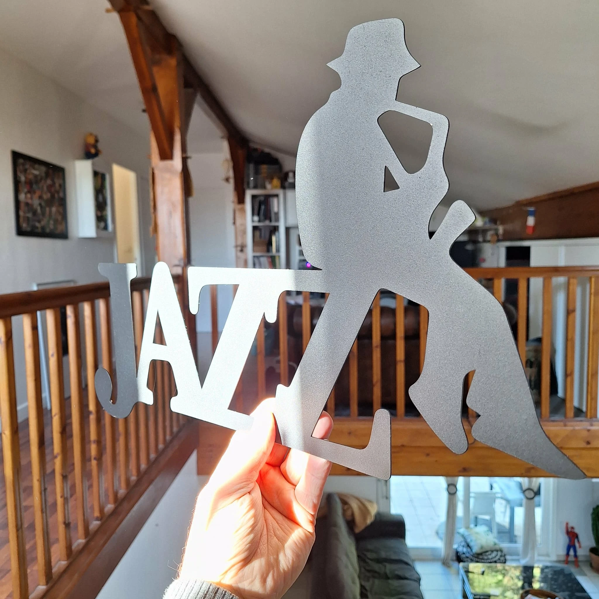 Jazz muurdecoratie 50 CM! Van metaal – photo 9